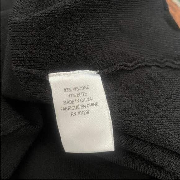 Milly Black Cut Off Shoulder Y2K Turtleneck Knit Size S - Picture 11 of 12